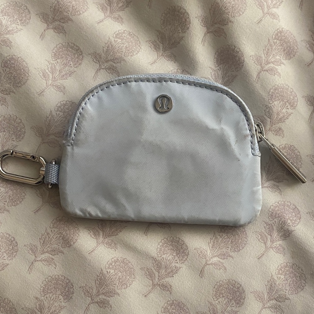 lululemon athletica Baby Blue Keychain Pouch (4”)